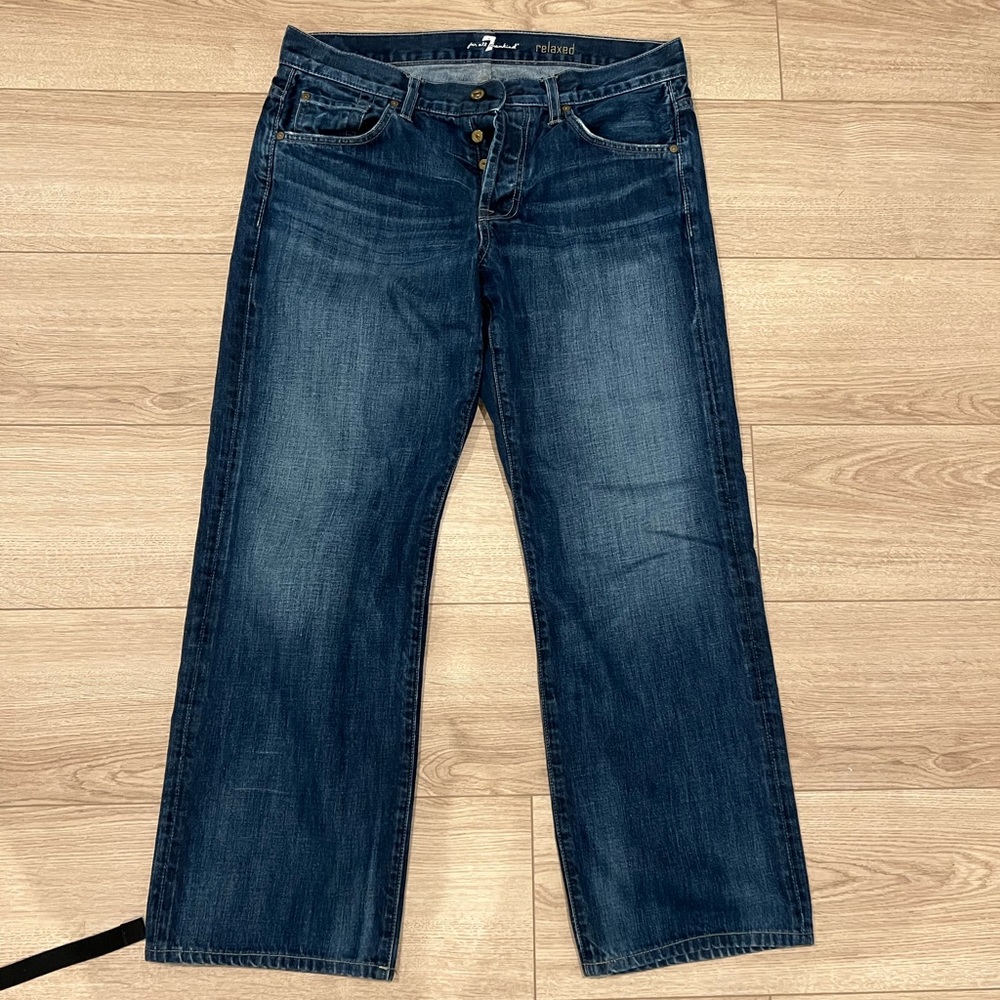 Men’s 34 7 for all mankind Blue jeans